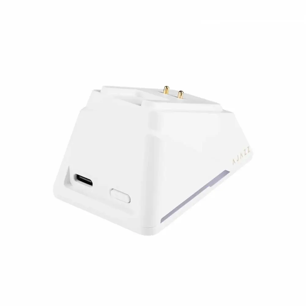Ajazz професионална геймърска мишка AJ159 APEX - Wireless Gaming Mouse - 8K, Magnetic Charging Dock, White