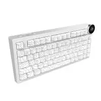 Ajazz геймърска механична клавиатура Wireless Gaming Mechanical Keyboard AK820 V2 PRO - White peach Switch [Linear] (English US), White