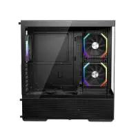 1stPlayer Кутия Case ATX - Crystal Vision CV7 Black - 5 x 120 mm included
