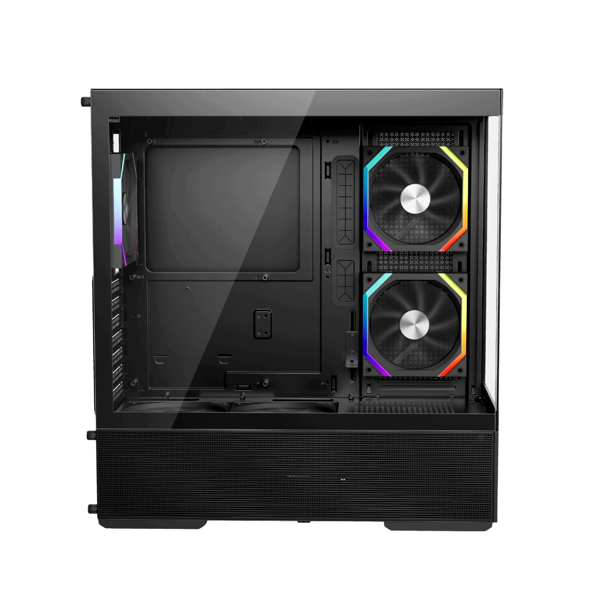 1stPlayer Кутия Case ATX - Crystal Vision CV7 Black - 5 x 120 mm included