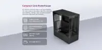 1stPlayer Кутия Case ATX - Crystal Vision CV7 Black - 5 x 120 mm included