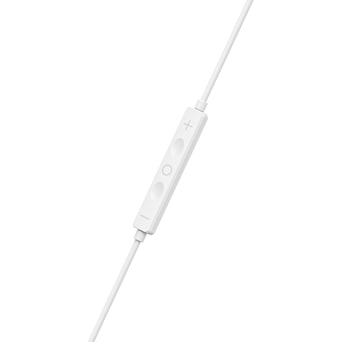 HAMA Слушалки "Season II" USB-C, накрайници, микрофон, защита от прегъване на кабел, бял