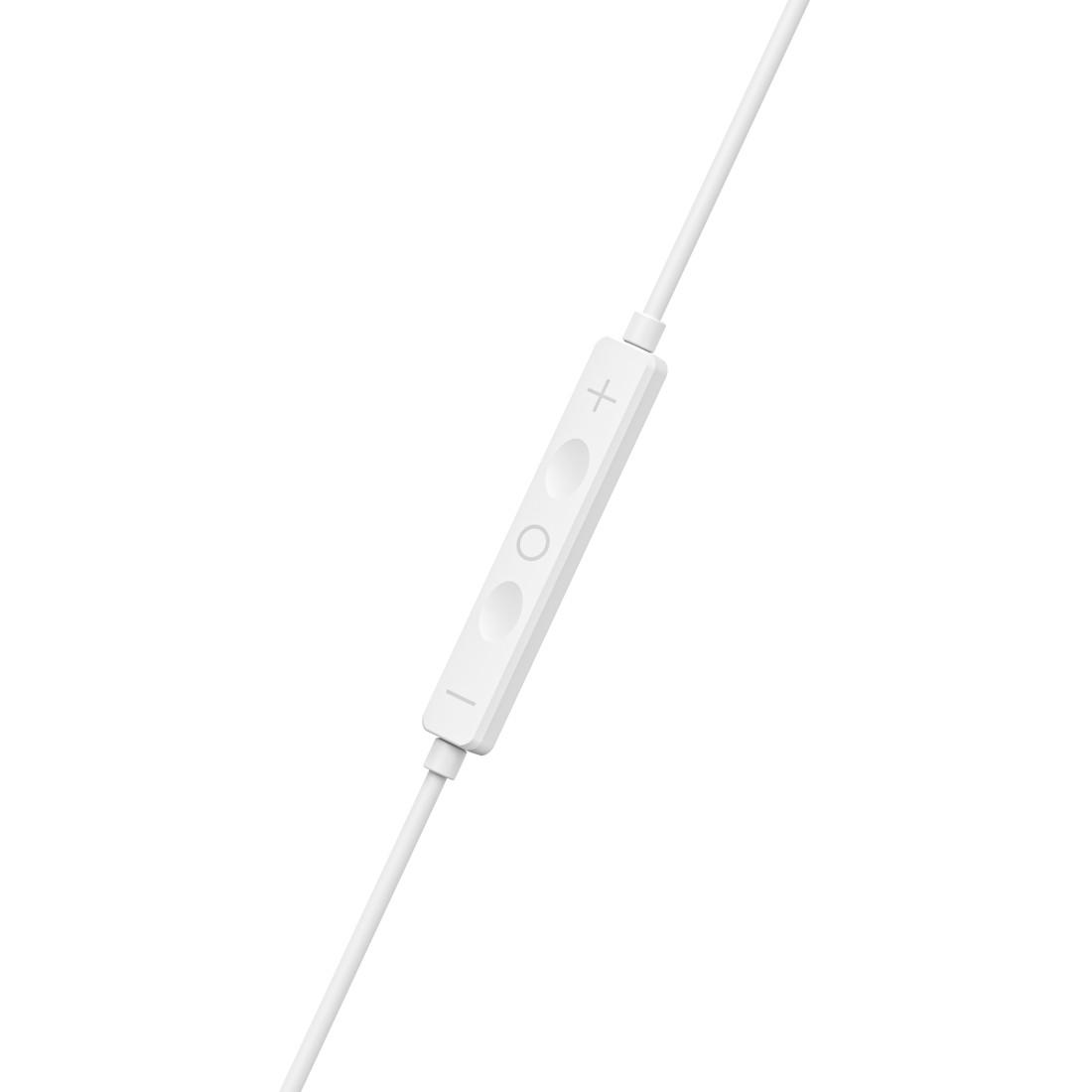 HAMA Слушалки "Season II" USB-C, накрайници, микрофон, защита от прегъване на кабел, бял