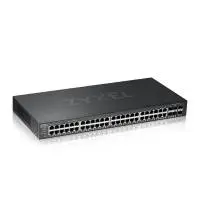 Суич ZyXEL GS-2220-50, 48-портов Layer2+, 44x Gb+ 4x Gbcombo (RJ45/SFP) + 2x Gb SFP, управляем