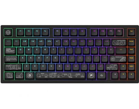 Геймърскa безжична клавиатура Dark Project ALU81A Terra Nova V2 Black RGB