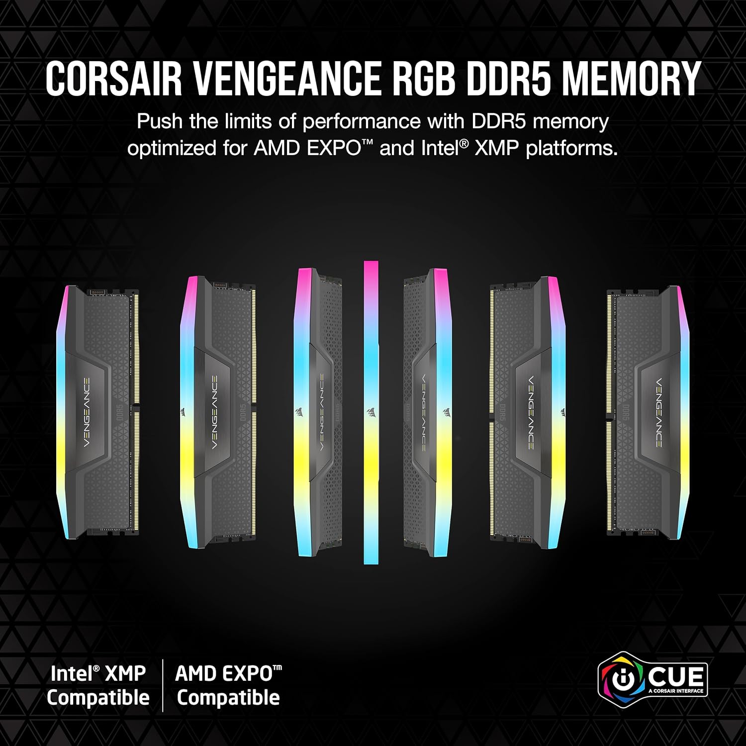 Памет Corsair Vengeance 32GB (2x16GB) DDR5 6400MHz CL36 XMP - CMK32GX5M2B6400Z32