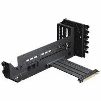 Phanteks Premium PCIe Gen 5 Vertical GPU Bracket, DRGB, with PCIe 5.0 Riser Cable - 220mm, Black