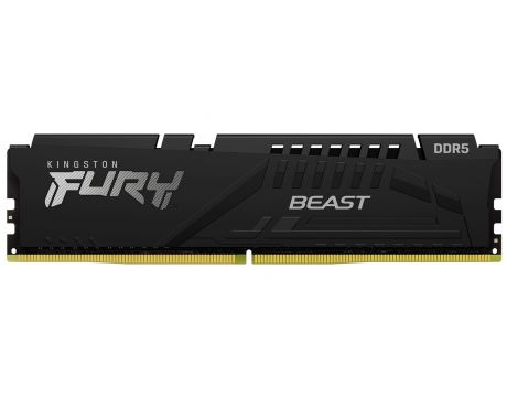 Памет Kingston Fury Beast Black 16GB (1x16GB) DDR5 5200MHz CL40 - (KF552C40BB-16)
