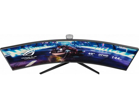 Геймърски монитор ASUS ROG STRIX XG49VQ, 49", 3840 x 1080, VA, 144Hz, 4ms, 1800R - (90LM04H0-B01170)