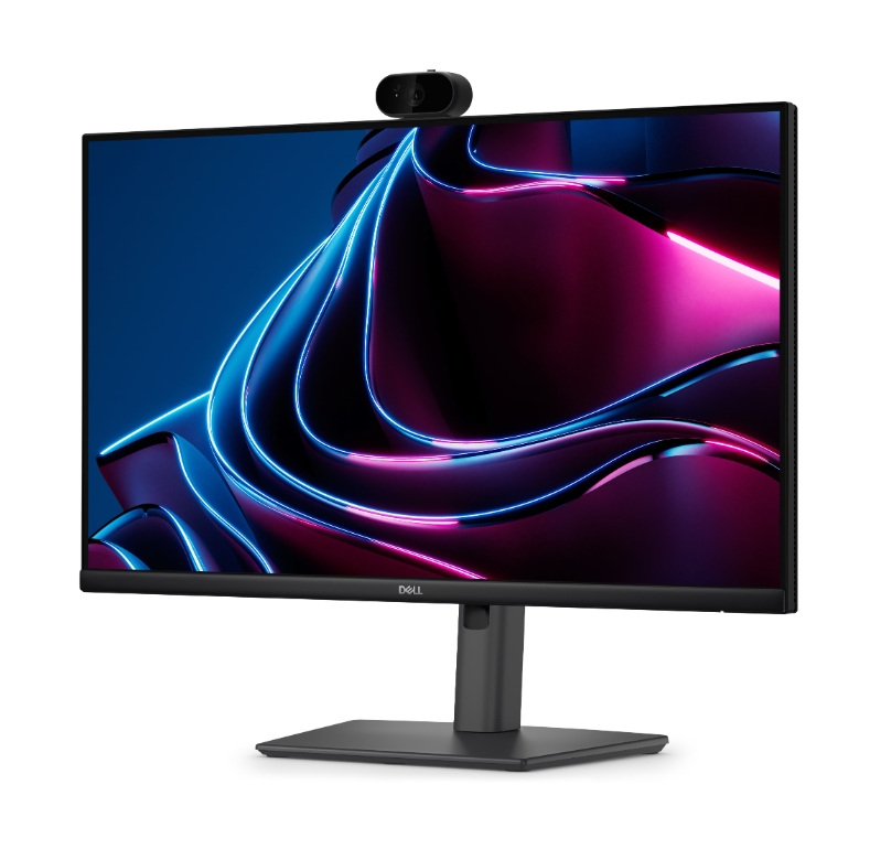 Монитор Dell P2426HEV, 23.8" Webcam Monitor, IPS Anti-Glare, 5ms, 120 Hz, FHD 1920x1080, 99% sRGB, HDMI, Display Port, USB-C Hub, RJ45, Webcam, KVM Switch, PD 90W, Black