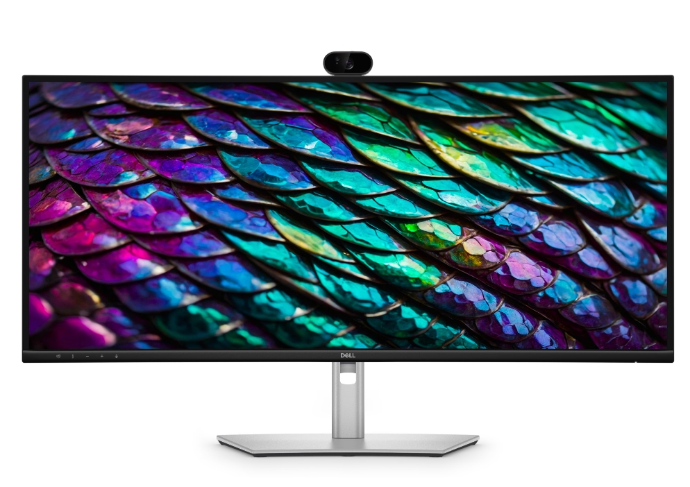 Монитор Dell P3426WEB, 34" Curved Conferencing Monitor, IPS Anti-Glare, 5ms, 100 Hz, 1500:1, 300 cd/m2, WQHD 3440x1440, 99% sRGB, HDMI, Display Port, USB-C Hub, RJ45, Webcam, Mic, Speacers, KVM Switch, PD 90W, Height Adjustable, Pivot, Swivel, Tilt, Black