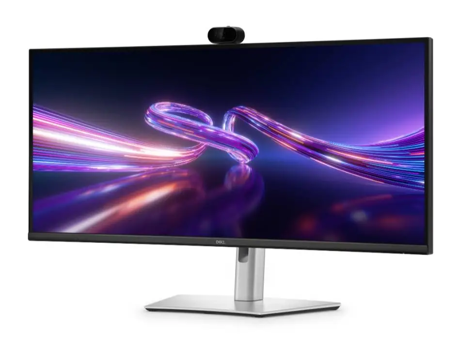 Монитор Dell P3426WEV, 34.1"&nbsp; Curved Webcam Monitor, IPS Anti-Glare, 5ms, 100 Hz, 1500:1, 350 cd/m2, UW-QHD 3440x1440, 99% sRGB, HDMI, Display Port, USB-C Hub, RJ45, Webcam, KVM Switch, PD 90W, Height Adjustable, Pivot, Swivel, Tilt, Black
