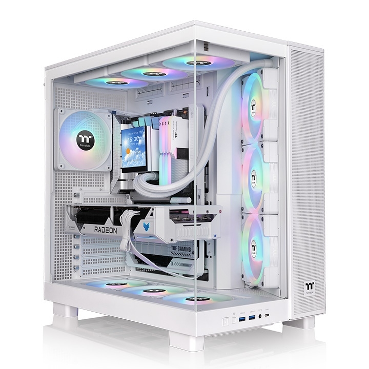 Кутия за компютър Thermaltake View 380 XL TG ARGB Snow - CA-11E-00M6WN-00