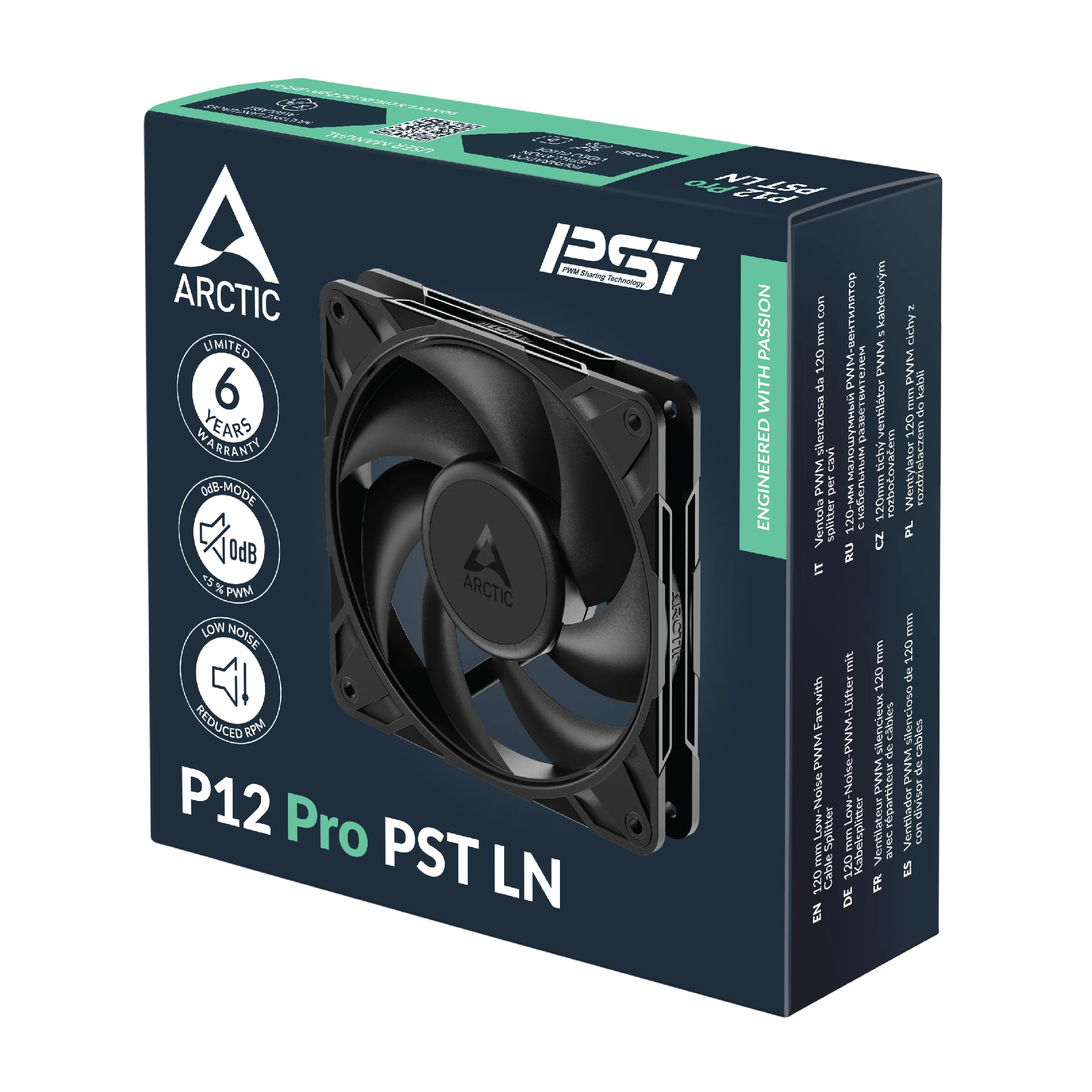 Arctic вентилатор Fan 120mm P12 Pro PST LN (Black)