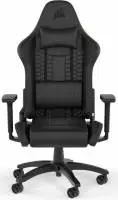 Геймърски стол Corsair TC100 RELAXED - Leatherette Black/Black
