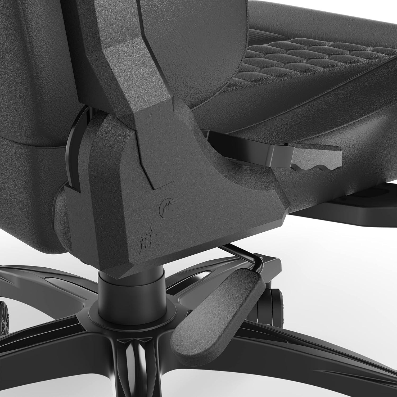 Геймърски стол Corsair TC100 RELAXED - Leatherette Black/Black