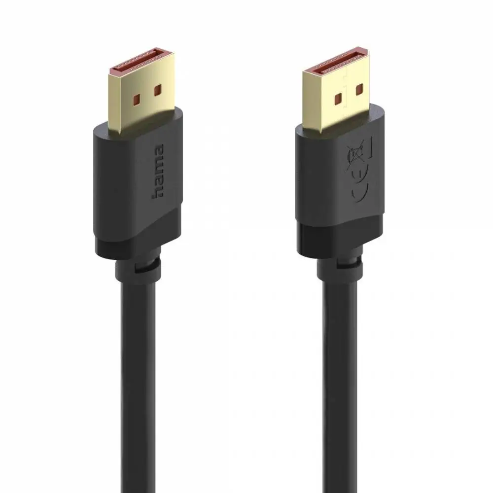 HAMA Кабел DisplayPort, DP 2.1, Ultra-HD 8K, 40 Gbit/s, 2 м