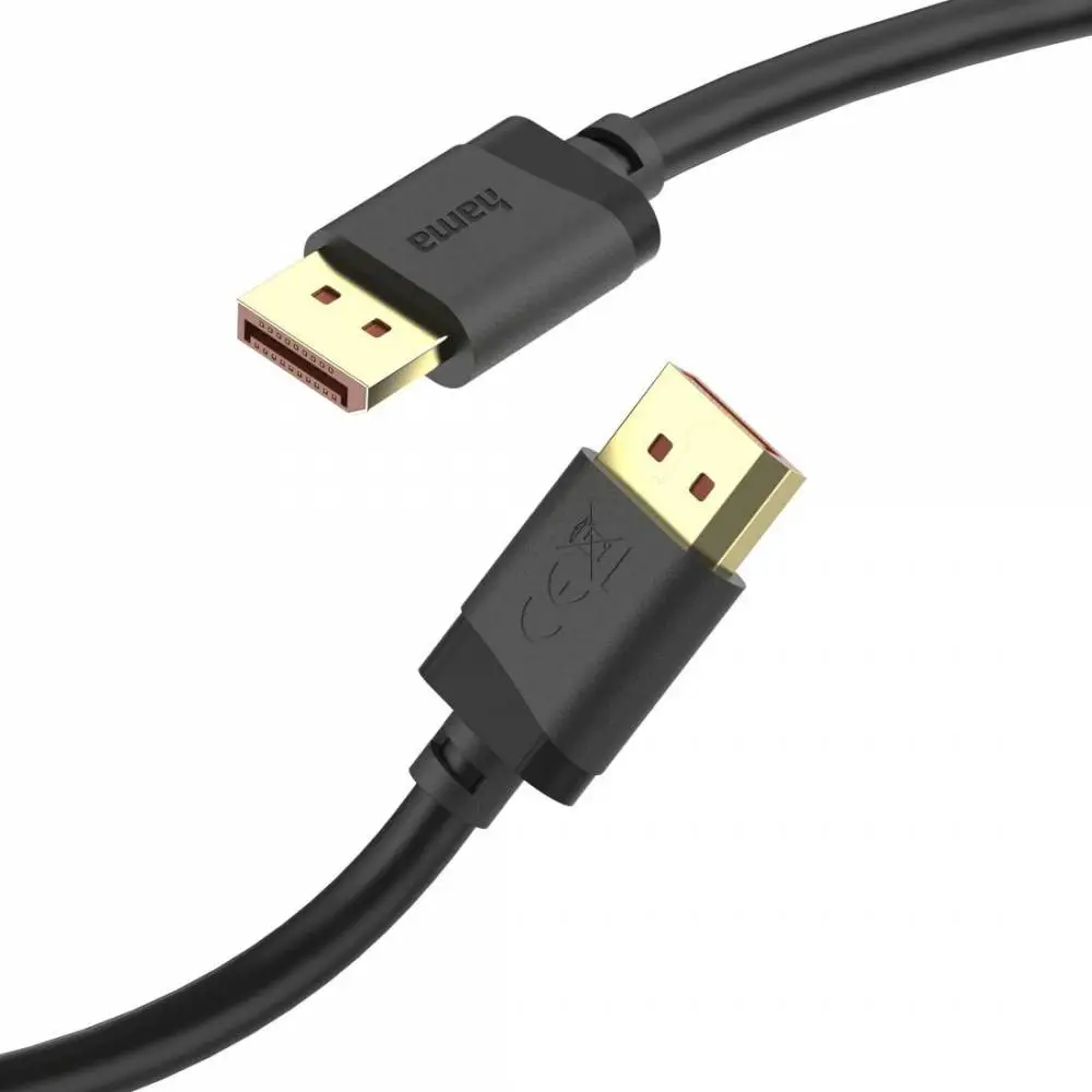 HAMA Кабел DisplayPort, DP 2.1, Ultra-HD 8K, 40 Gbit/s, 2 м