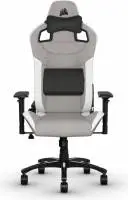 Геймърски стол Corsair T3 RUSH - Fabric Grey/White