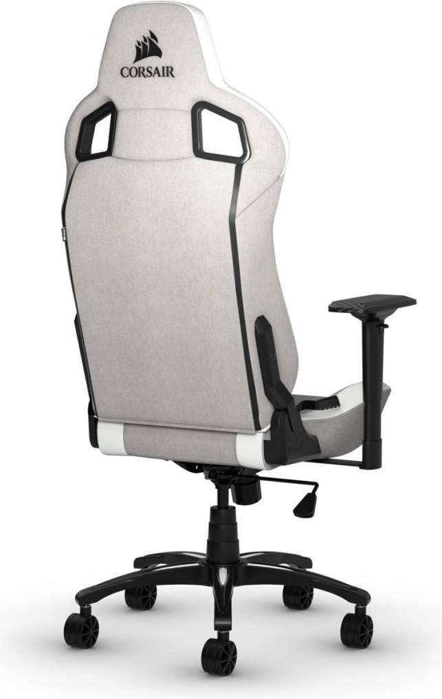 Геймърски стол Corsair T3 RUSH - Fabric Grey/White