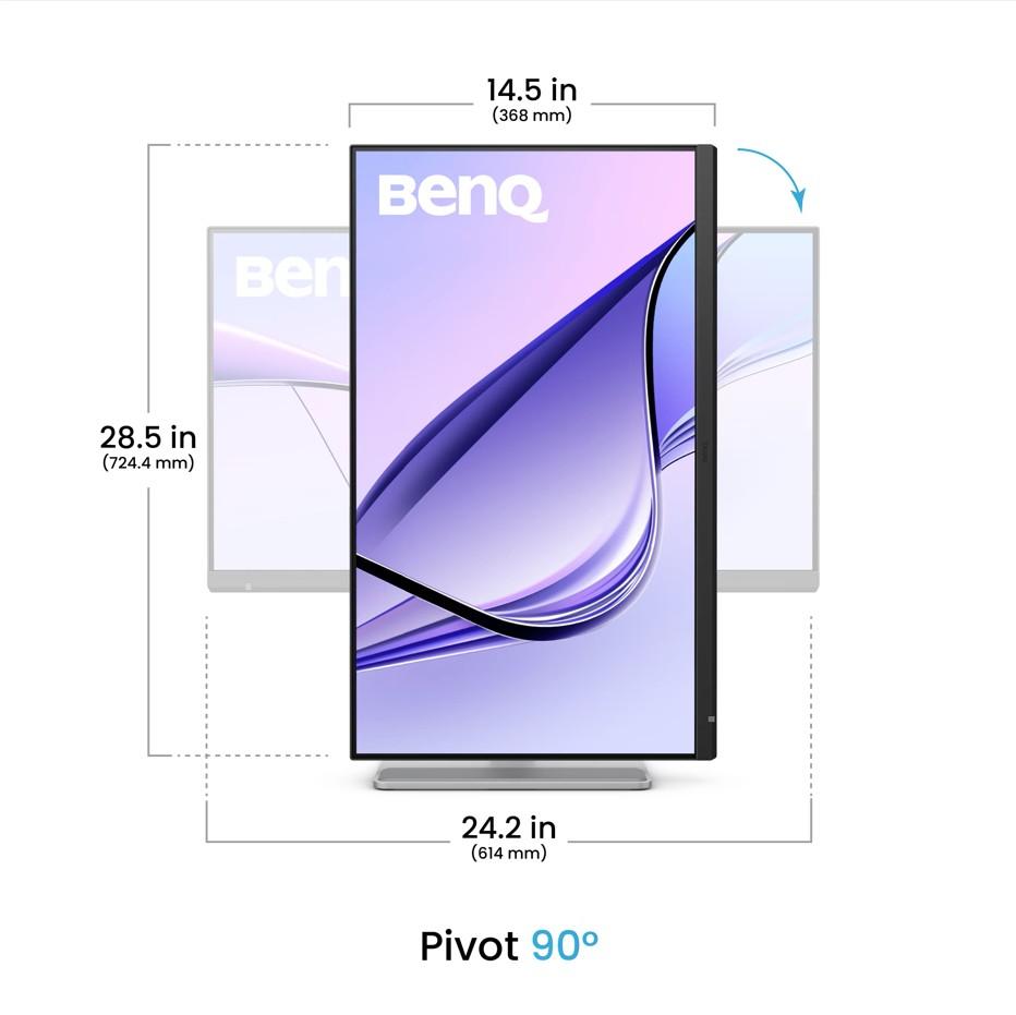Монитор за MacBook BenQ MA270S, 27” IPS, 5K 5120x2880, 99% sRGB; 99% P3, USB-C, HDMI 2.1, Speaker 3Wx2