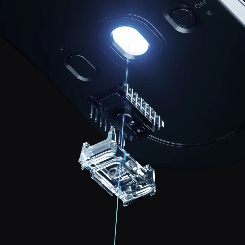 MCHOSE професионална геймърска мишка L7 Pro Black - Wireless Gaming Mouse - Dual 8K, Kailh Optical