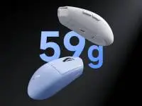 MCHOSE професионална геймърска мишка G3 V2 White - Wireless Gaming Mouse - 1K, Omron Mechanical