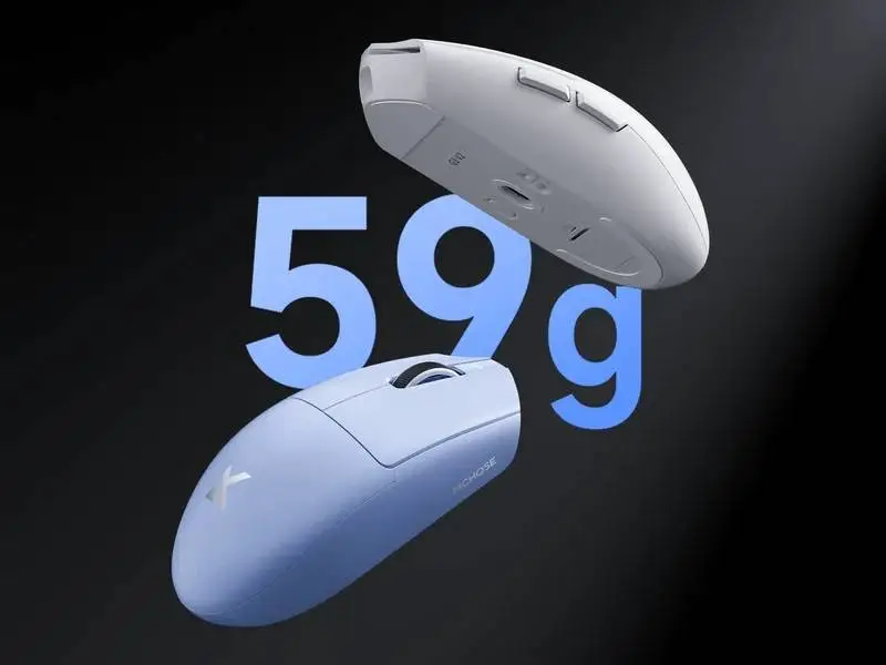 MCHOSE професионална геймърска мишка G3 V2 White - Wireless Gaming Mouse - 1K, Omron Mechanical
