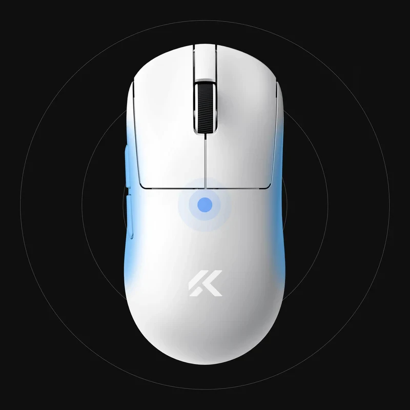 MCHOSE професионална геймърска мишка A7 V2 Ultra Black - Wireless Gaming Mouse - Dual 8K, Omron Mechanical
