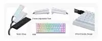 MCHOSE геймърска механична клавиатура Gaming Mechanical Keyboard Ace 68 - 8K, Ice Blue Magnetic Switch [Linear] (English US), White