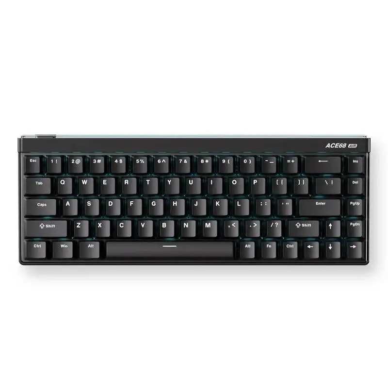 MCHOSE геймърска механична клавиатура Gaming Mechanical Keyboard Ace 68 Air - 8K, Mount Tai Magnetic Switch GT [Tactile] (English US), Black