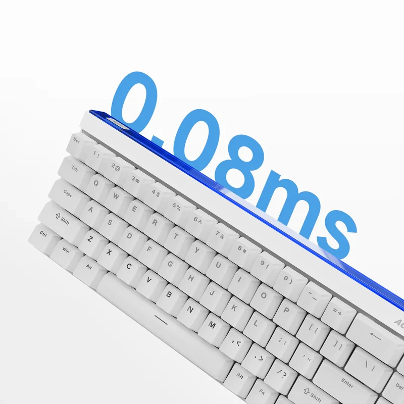 MCHOSE геймърска механична клавиатура Gaming Mechanical Keyboard Ace 68 Air - 8K, Mount Tai Magnetic Switch GT [Tactile] (English US), Black