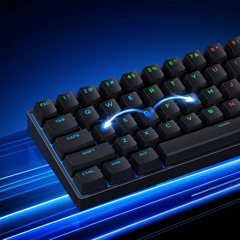 MCHOSE геймърска механична клавиатура Gaming Mechanical Keyboard Ace 60 Pro - 8K, KTEK Magnetic Switch [Linear] (English US), Black