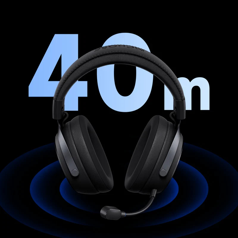 MCHOSE безжични геймърски слушалки Wireless Gaming Headphones - X9 Black - Bluetooth , 2.4G