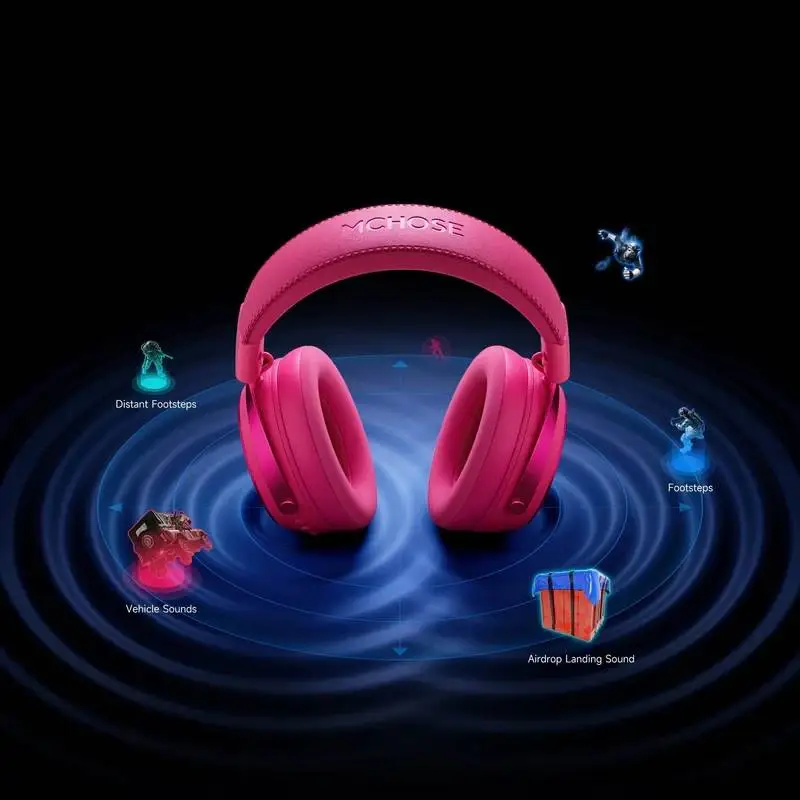 MCHOSE безжични геймърски слушалки Wireless Gaming Headphones - X9 Black - Bluetooth , 2.4G