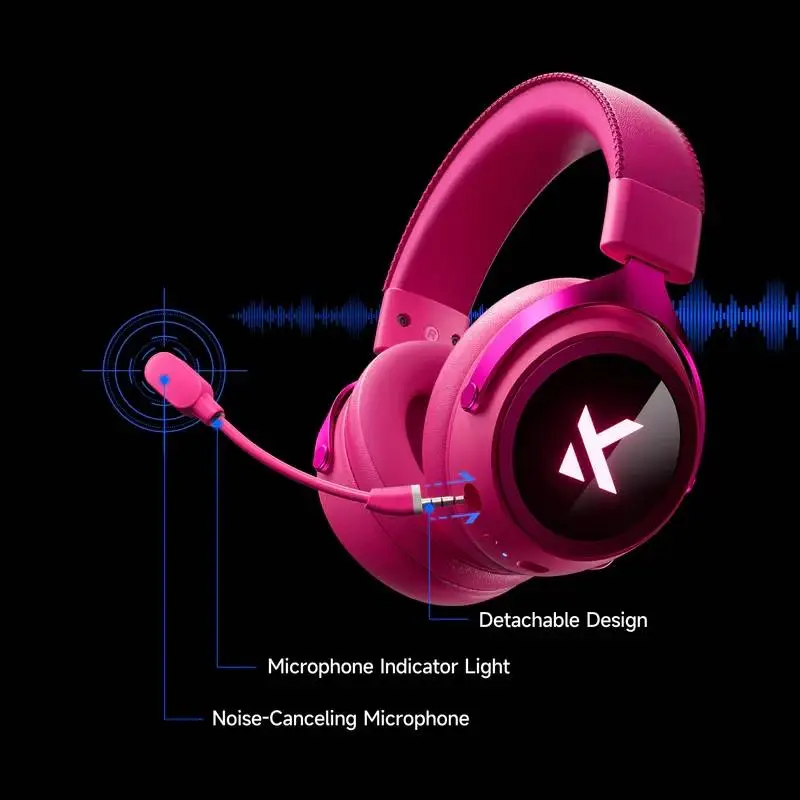 MCHOSE безжични геймърски слушалки Wireless Gaming Headphones - X9 Black - Bluetooth , 2.4G