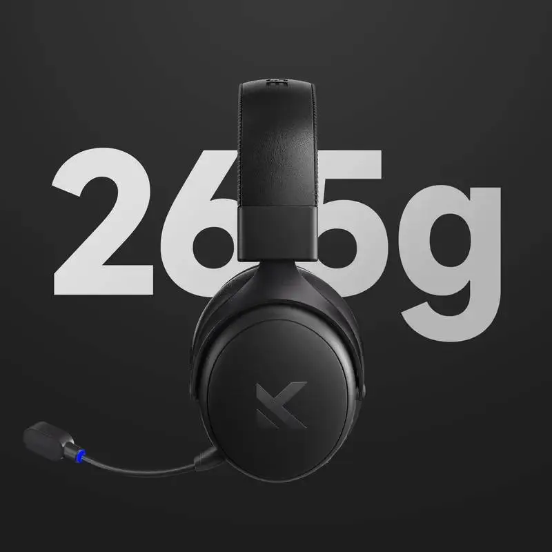 MCHOSE безжични геймърски слушалки Wireless Gaming Headphones - V9 Pro Icy White - Bluetooth , 2.4G