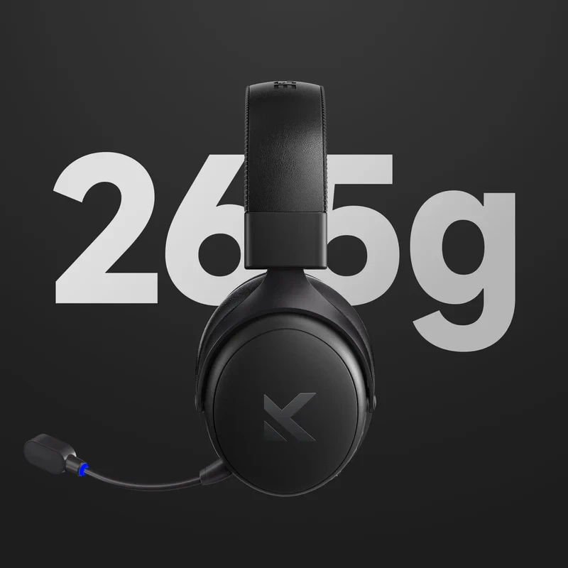 MCHOSE безжични геймърски слушалки Wireless Gaming Headphones - V9 Pro Icy White - Bluetooth , 2.4G