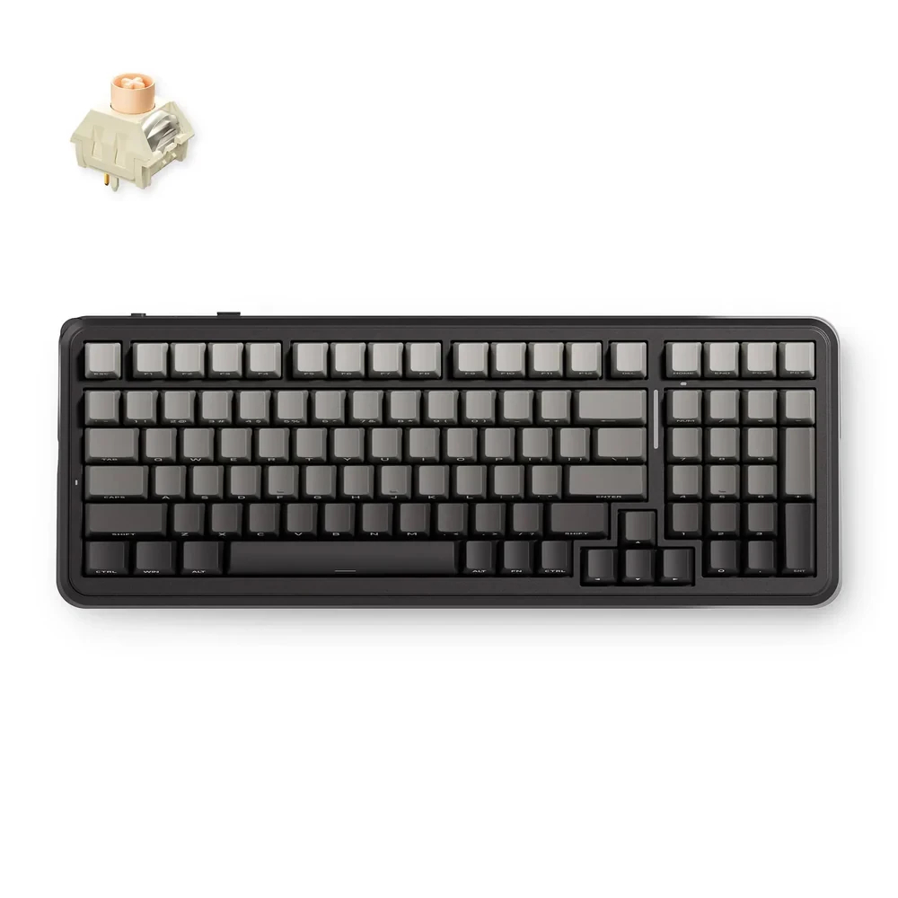 MCHOSE геймърска механична клавиатура Wireless Gaming Mechanical Keyboard MC-K99 V3 - Icy Creamsicle Switch [Linear] (English US), Glacier Gradient