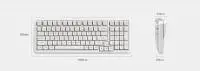 MCHOSE геймърска механична клавиатура Wireless Gaming Mechanical Keyboard MC-K99 V3 - Icy Creamsicle Switch [Linear] (English US), Glacier Gradient