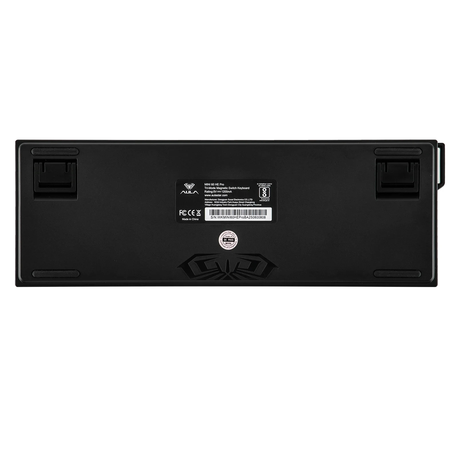 Aula геймърска механична клавиатура Wireless Gaming Mechanical Keyboard MINI 60 HE PRO 8K  - Stormrise Magnetic Switch [Linear] (English US), Black