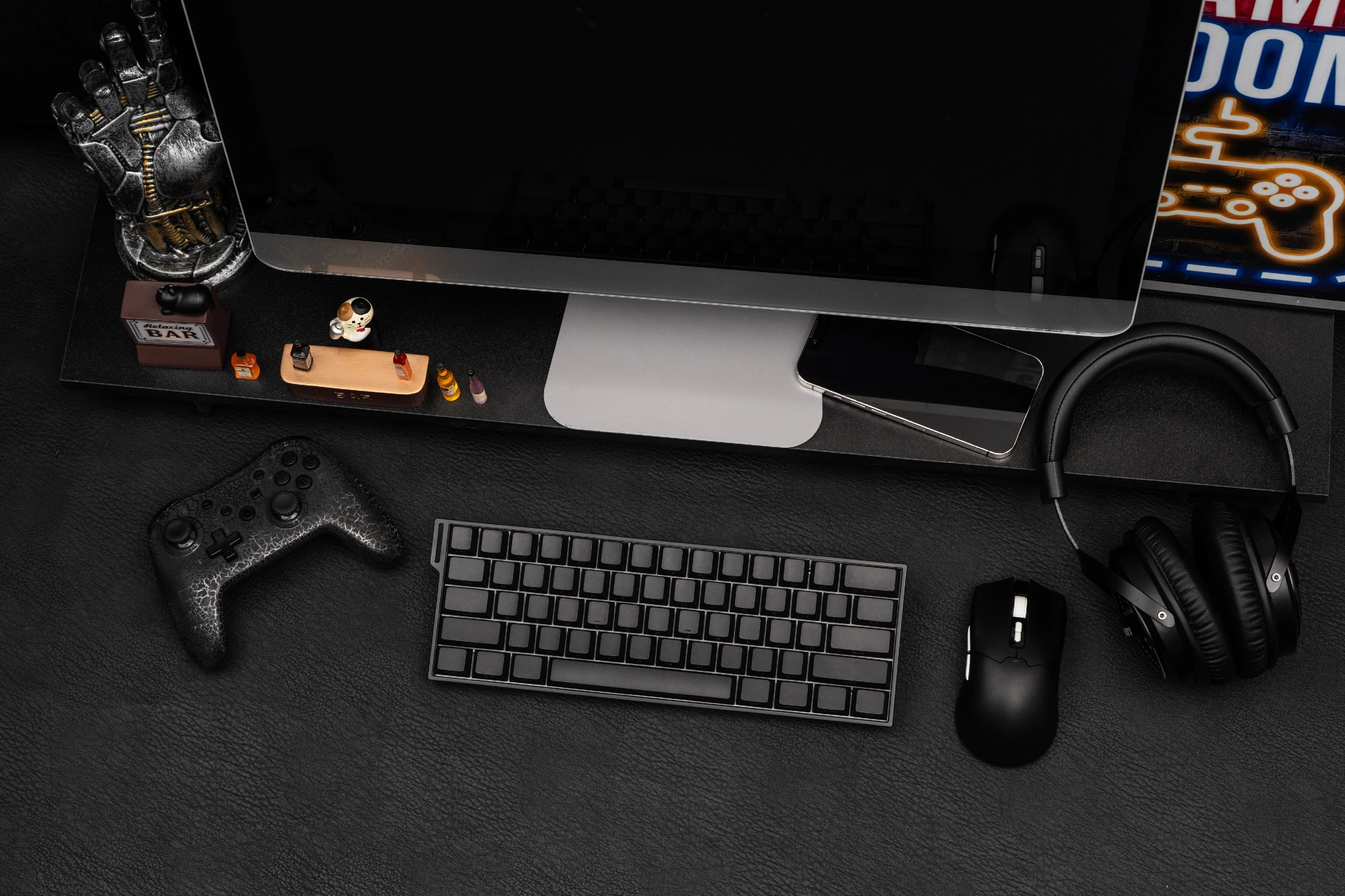 Aula геймърска механична клавиатура Wireless Gaming Mechanical Keyboard MINI 60 HE PRO 8K  - Stormrise Magnetic Switch [Linear] (English US), Black