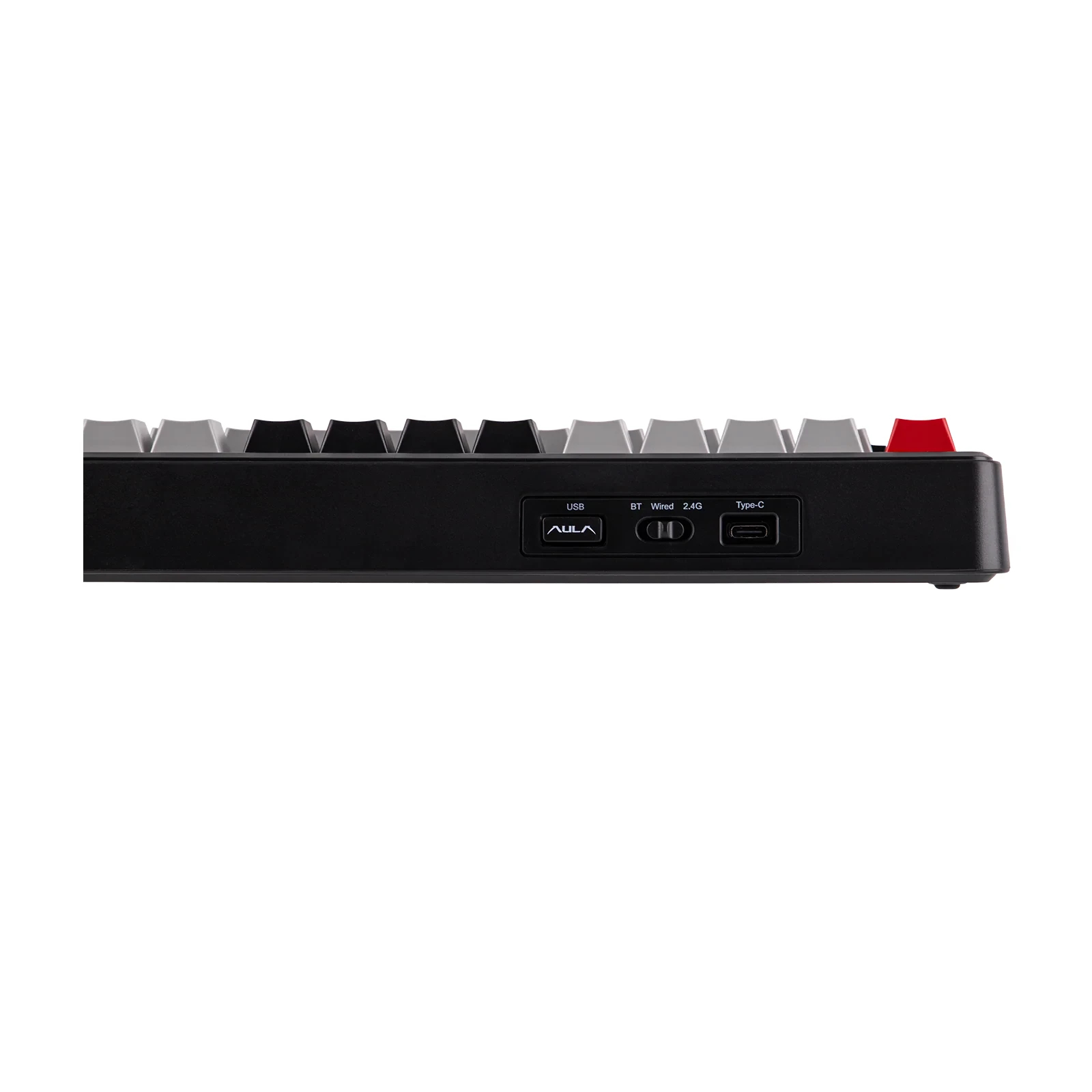 Aula геймърска механична клавиатура Wireless Gaming Mechanical Keyboard F75 MAX - Reaper Switch [Linear] (English US), Black, Red