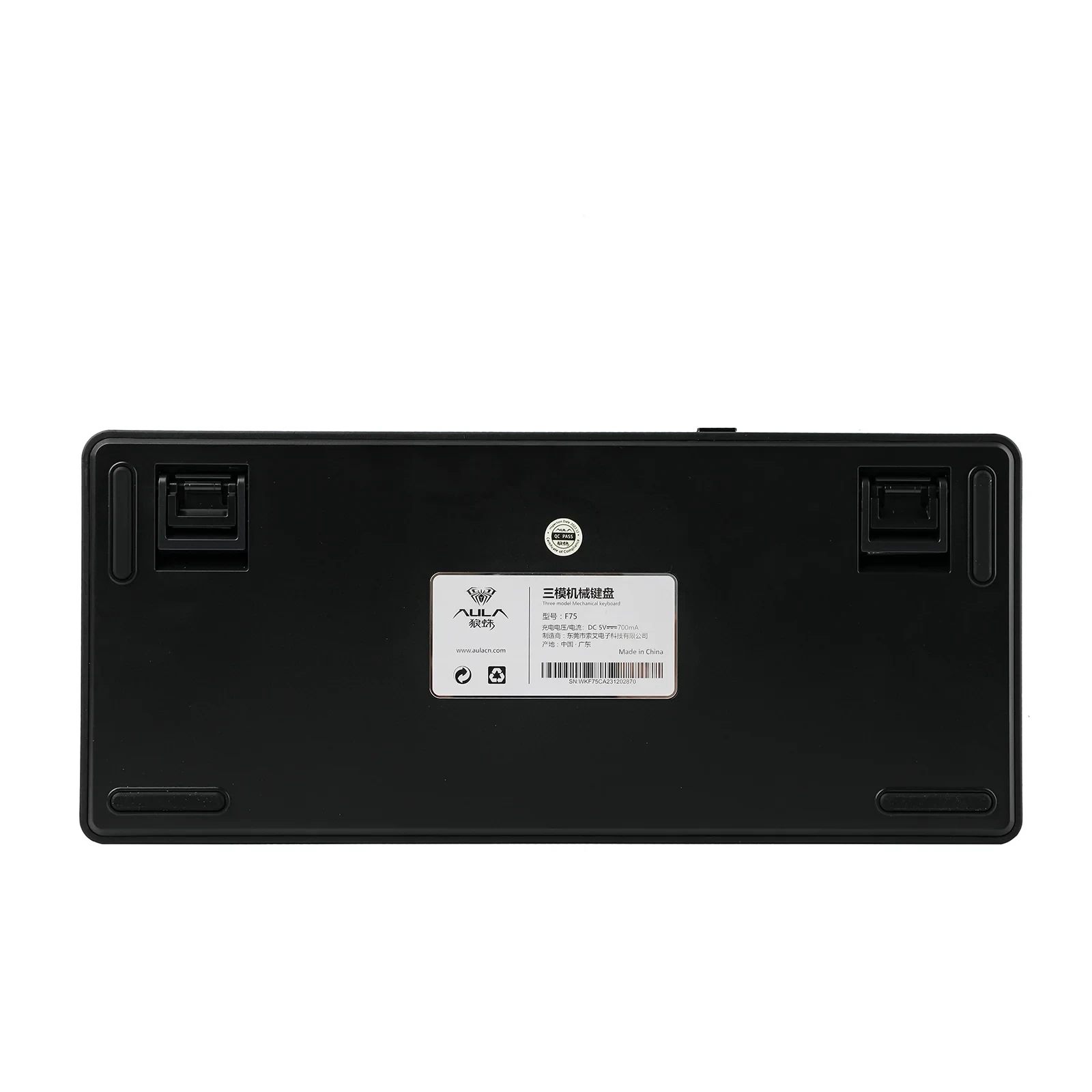 Aula геймърска механична клавиатура Wireless Gaming Mechanical Keyboard F75 Thunder Black - Reaper Switch [Linear] (English US)