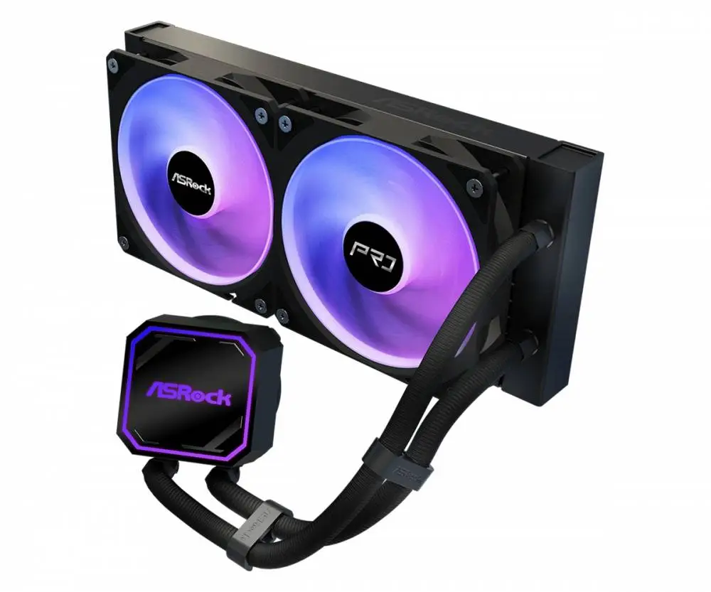 Водно охлаждане Asrock PRO 240 ARGB Water Cooler AIO Black