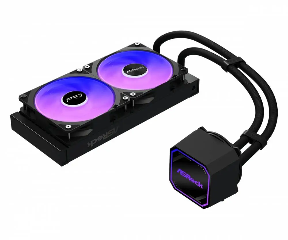 Водно охлаждане Asrock PRO 240 ARGB Water Cooler AIO Black