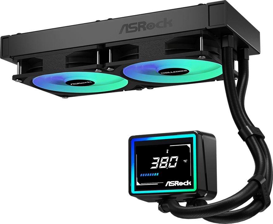 Водно охлаждане Asrock Challenger 240 Digital ARGB Water Cooler Black
