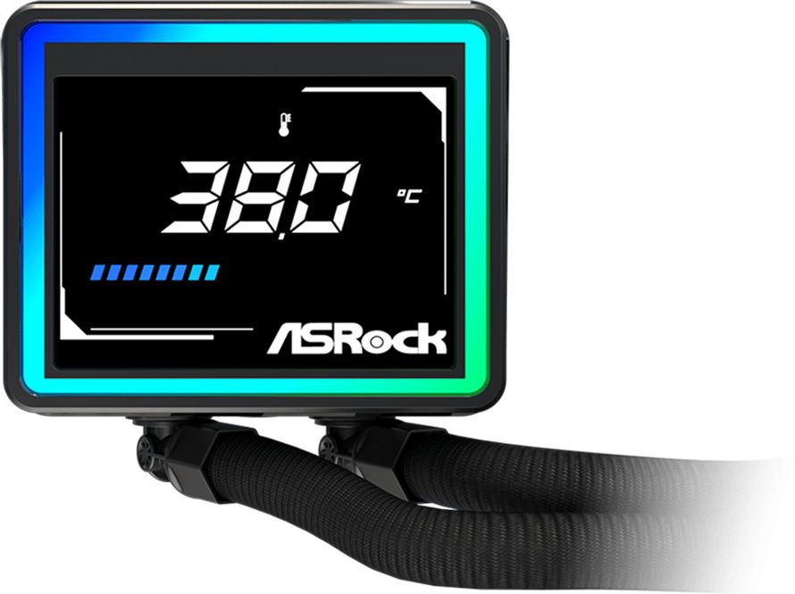 Водно охлаждане Asrock Challenger 240 Digital ARGB Water Cooler Black