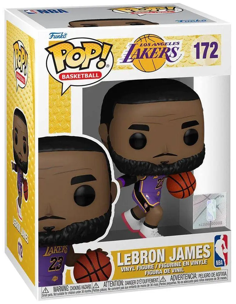Фигурка Funko Pop! Basketball: NBA Los Angeles Lakers - LeBron James #172