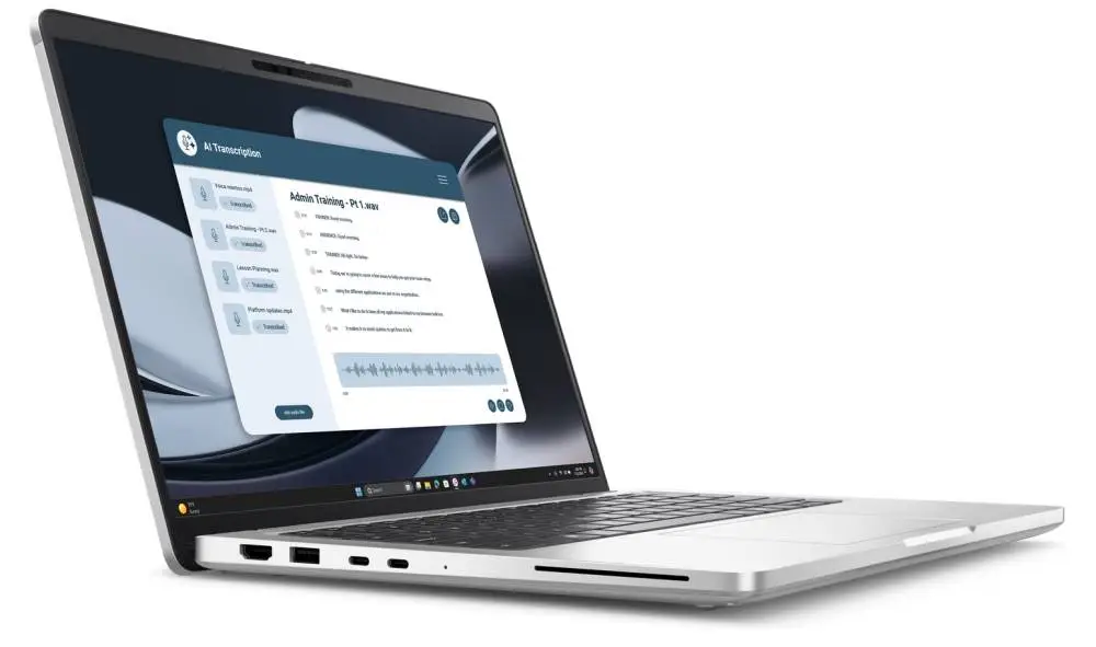 Лаптоп Dell Pro 14 Plus PB14255, AMD Ryzen AI 5 PRO 340, 14.0" FHD+(1920x1200) IPS AG 300nits, 32 GB LPDDR5 7500 MT/s onb, 512 GB SSD, AMD Radeon 840M, FHD HDR+IR Cam and Mic, Wi-Fi 7, FPR, Backlit Kb, Win 11 Pro, 3Y, Alum